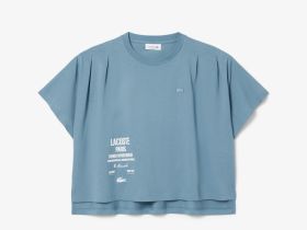 Женская футболка Lacoste из хлопка