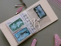 Альбом для фото и выкрасок Languo, 16х14,5х4,5 см, розовый