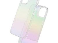 Чехол-накладка Zagg Iridescent Anti-microbial Magsafe для iPhone 14 Pro пластиковый (фиолетово-желтый градиент)