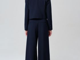 Костюм текстильный для девочек: брюки, пиджак