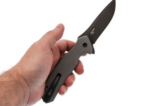 Складной нож Mr.Blade Hellcat blackwash сталь VG-10, рукоять Grey G10