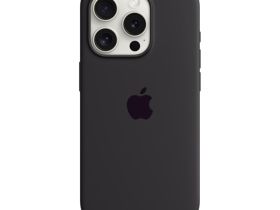 Чехол-накладка Silicone Case Series для Apple iPhone 15 Pro (темно-серый)