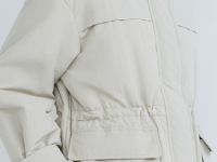 Куртка-парка с капюшоном, Бежевый