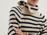 Платье свободного силуэта с шерстью