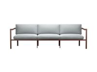 Диван садовый Лотус-1 Рогожка Голубой/Коричневый