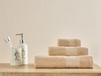 Полотенце махровое Базена/Basena, кремовое