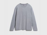 Лонгслив с эффектом стирки, Серый