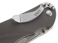 Полуавтоматический складной нож Argus, CRKT 7030, сталь AUS-8 Satin Finish, рукоять алюминий, цвет Silver