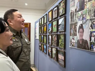 В Музее музыки и фольклора народов Якутии открылась фотовыставка бойца СВО с позывным «Лирик»