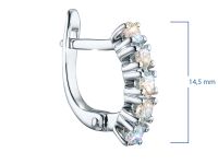 Серьги из белого золота с бриллиантами э4701сг10161600