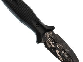 Туристический нож N.C.Custom Grave 2.0, сталь AUS-8, рукоять эластрон