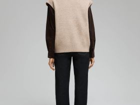 Трикотажный жилет с шерстью