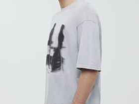 Футболка из хлопка с принтом