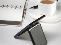 Чехол-бумажник restore: hello, world! Magsafe, экокожа темно-синий
