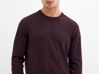 Базовый вязаный джемпер, Фиолетовый
