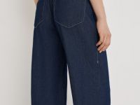 Широкие джинсы со средней посадкой, Синий