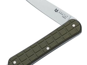 Складной нож Fox Vulpis Grenade Pattern, сталь N690Co, рукоять алюминий, зеленый