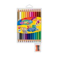 Набор карандашей цветных Colorino JUMBO, 12 шт / 24 цв, двухсторонние