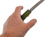 Автоматический выкидной нож Fat Dragon Samurai, сталь дамаск, зеленый