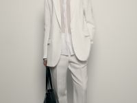 Однобортный жакет с добавлением льна