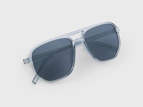 Серые солнцезащитные очки-авиаторы Глория Джинс