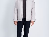 Утепленная куртка с воротником-стойкой