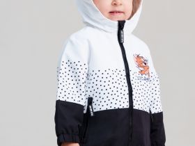 Куртка детская текстильная с полиуретановым покрытием для девочек (ветровка)