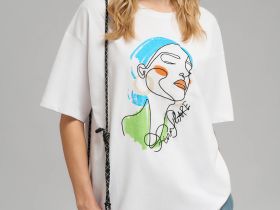 Футболка объемного кроя из хлопкового джерси