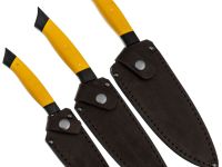 Набор кухонный "Хозяин", ст.VG-10, ц.м.,рук.G10 желтый