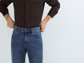 Прямые джинсы Straight, Синий