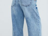 Широкие джинсы с высокой посадкой из лиоцелла, Голубой