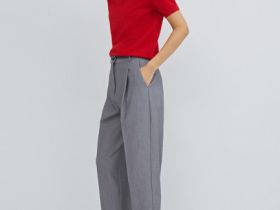 Брюки с ремнём, Серый