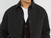 Куртка-рубашка из твила, Коричневый