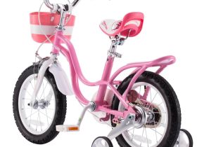 Детский велосипед Royal Baby Little Swan 14, год 2022, цвет Розовый