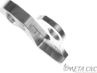 Держатель заднего переключателя &quot;петух&quot; Meta №122 фрезерованный (серебристый)