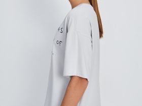 Футболка с принтом из хлопка