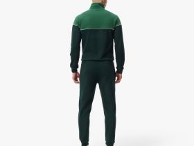 Мужские хлопковые спортивные брюки Lacoste приталенного кроя