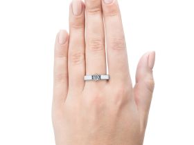 Кольцо из белого золота с бриллиантом э4001кц05166200