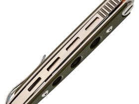 Складной рамочный нож НОКС Наутилус, сталь AUS8, рукоять G10, зеленый