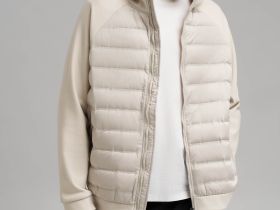 Стеганая куртка с наполнителем из натурального пуха