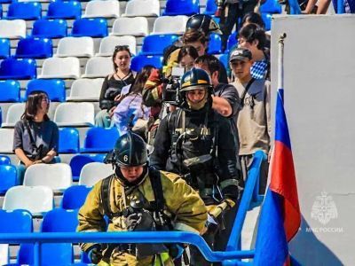 Сотрудники МЧС обеспечивают пожарную безопасность на объектах игр «Дети Азии»