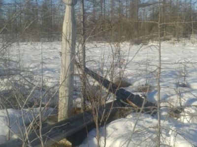 Памятное место гибели Баронова Иннокентия Семеновича в 1925 г. На этом месте установлена мемориальная доска