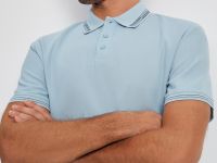 Поло из хлопка с коротким рукавом