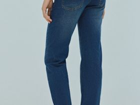 Базовые прямые джинсы, Синий