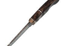 Авторский нож Ястреб, сталь мозаичный дамаск, подарочная шкатулка