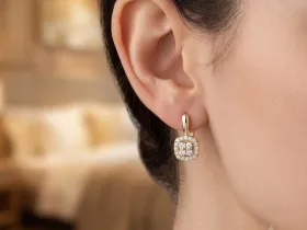 Серьги из желтого золота э0312сг11174400