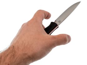 Туристический нож Маус, сталь AUS-10Co, рукоять черный G10