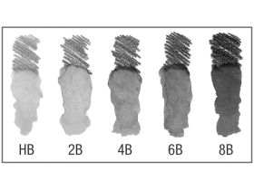 Набор карандашей чернографитных Faber-castell 5 шт (HB.2B.4B.6B.8B) акварельных