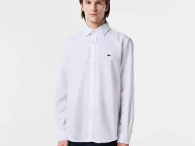 Мужская рубашка Lacoste приталенного кроя