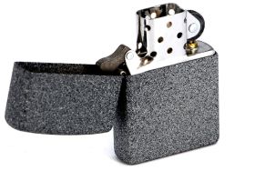 Зажигалка ZIPPO, латунь с покрытием Iron Stone™, серый, матовая, 36х12x56 мм